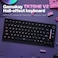 GK GAMAKAY TK75HE V2 Rapid Trigger Wireless Keyboard TFT Screen TriMode BT24GHzUSBC 8KHz Polling Rate 0005mm RT Hall Effect Magnetic Switch 75 Gaming Keyboard Black Magnetic Mercury