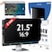 Peslv 2Pack 215 Inch Privacy Screen for Computer Monitor 169 Aspect Ratio Eye Protection Anti Blue Light Glare Shield 215inch Removable Black Blackout Anti Spy Desktop Security Private Filter