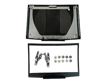 RGBBYTE Blue Logo LCD Back Cover Front Bezel Hinges Set G3 15 3590 for Dell G3 15 3500 Gaming Laptop 747KP 0747KP Black LCD Top Case Rear Lid Hinges Bezel 10Pcs Screws