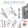 Sopholid Laptop Stand for Desk Aluminum Metal MacBook StandComputer Riser for Desk Portable Foldable Adjustable Notebook Holder Compatible with 10156 Inch Laptops iPad Silver