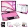 Uminy Transparent Keyboard Case for iPad 11th Gen 2025 A16 11 iPad 10th Gen 2022 109 with MultiTouch Trackpad 360 Rotating Stand 7Color Backlit Bluetooth Pencil HolderPink