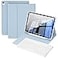 KVTVOU Aesthetic Keyboard Case for iPad A16 11th10th Generation 11109 Inch Detachable Wireless Bluetooth Fast Pairing Keyboard Builtin Pencil Holder Durable Soft TPU Folio Cover Sky Blue