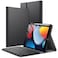 JETech Keyboard Case for iPad 102Inch 202120202019 Model 9th8th7th Generation with Pencil Holder Magnetic Detachable Bluetooth Wireless Keyboard Soft TPU Back Stand Cover Black
