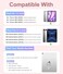 Hamile for iPad Air 13inch Case Keyboard M4M3M2 Magnetic Wireless Keyboard with MultiTouch Trackpad 7 Colors Backlit Stain Proof Folio Cover for iPad Pro 129 6th 5th 4th 3rd Gen Light Pink