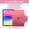 TaIYanG for iPad A16 11th 10th Generation Case with Keyboard Detachable Bluetooth Keyboard Case with Pencil HolderThin Light Folio Cover for iPad 11 inch A16 2025 10th Gen 109 Inch 2022 Pink