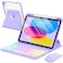 EAMPANG Case with Keyboard Mouse for iPad A16 11th 10th Generation 11109 inchRainbow Backlit Detachable Keypad Rotatable Magnetic Cover with Pencil Holder for iPad 11 2025 10 Gen 2022 Purple