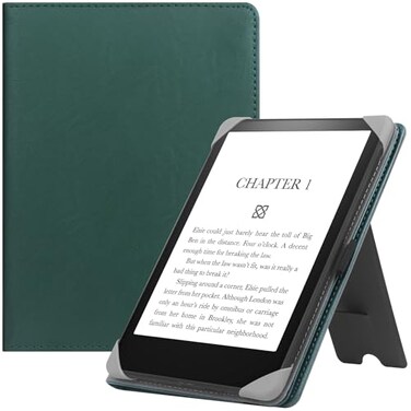 HGWALP Universal Case for 6 eReaders Folio Leather Stand Cover with Handstrap Compatible with All 6 inch PaperwhitePaperwhiteKoboTolinoPocketookEBook ReaderMint