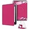 YoungMe 360 Degree Rotating Case for 68 Kindle Paperwhite 11th Generation2021 Release Detachable Magnetic Design Protective Adjustable Stand Cover Clear Back with Auto SleepWake Raspberry