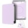 YoungMe 360 Degree Rotating Case for 7 Kindle Paperwhite 12th Generation2024 Release Detachable Magnetic Design Protective Adjustable Stand Cover Clear Back with Auto SleepWake Light Purple