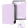 YoungMe 360 Degree Rotating Case for 7 Kindle Paperwhite 12th Generation2024 Release Detachable Magnetic Design Protective Adjustable Stand Cover Clear Back with Auto SleepWake Light Purple