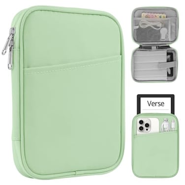 HoYiXi Universal Sleeve Bag for 6687 Kindle PaperwhiteColorsoft 20242012 Compatible with 668 AllNew KindleKoboTolinoSony6 EReader with AntiDrop Protective CoverGreen