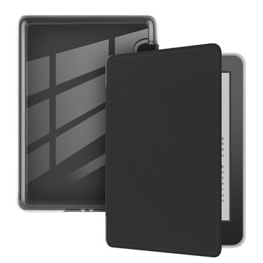 Youngme Case for 6 Kindle 10th Generation2019 Release Ultra Clear Soft Flexible Transparent TPU Back Cover with Auto SleepWake for Kindle Model NO J9G29R Black