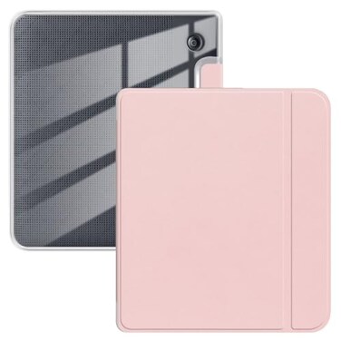 YoungMe Case for 7 Kobo Libra Colour 2024 Released Ultra Clear Soft Flexible Transparent TPU Back Cover with Auto SleepWake for Kobo Libra Colour Pink