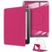 Youngme 360 Degree Rotating Case for 6 Kindle 11th Generation2022 Release Detachable Magnetic Design Protective Adjustable Stand Cover Clear Back with Auto SleepWake Raspberry