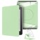 YoungMe 360 Degree Rotating Case for 7 Kindle Colorsoft 1th Generation20252024 Release Detachable Magnetic Design Protective Adjustable Stand Cover Clear Back with Auto SleepWake Light Green