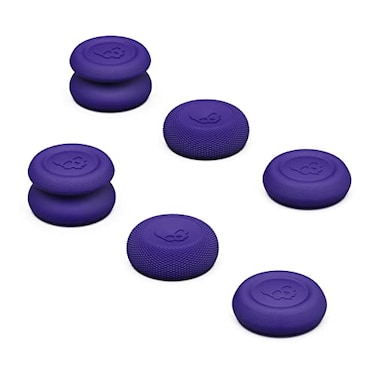 SkullCo. Skull Co Skin CQC and FPS Thumb Grips Joystick Cap Analog Stick Cover for Steam Deck and ROG Ally Purple Set of 6