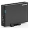 GODO USB 30 to 35 Inch Hard Drive Enclosure Vertical External Hard Drive Docking with Stand for 35 inch SATA HDD SSD Aluminum Alloy Drive Case Support Up to 18TB with UASPPower Adapter