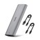 SSK M2 NVMe Enclosure ToolFree SSD Enclosure Adapter USB C 32 Gen 2 10Gbps PCIe MKey External Solid State Drive Case Support UASP Trim for 2230224222602280 SATA NOT Supported