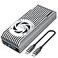 ineo M2 NVMe 20G USB 32 Gen 2x2 TypeC to NVMe PCIe MKey SSD Enclosure with Builtin Cooling Fan C2598NVMe 20Gbps