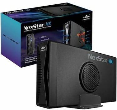 Vantec NexStar HX 35 SATA III Hard Drive Enclosure USB 30 With Fan NST387S3BK
