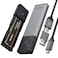iDsonix M2 NVMe SATA SSD Enclosure Adapter Tool Free Aluminum USB 32 Gen 2 10Gbps M2 SSD Enclosure Supports M and BM Keys with UASP Trim for 2230224222602280 Gray