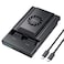 ineo DualBay NVMe Clone Docking Built with Cooling Fan Support Offline Clone Duplicator 2608