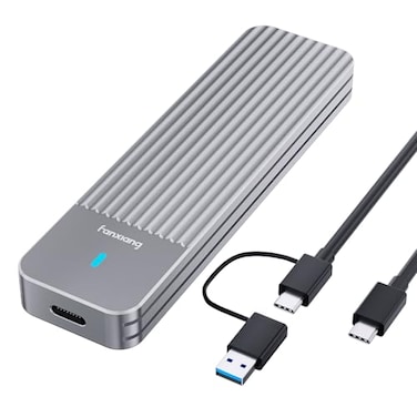 fanxiang SSD Enclosure USB 32 Gen 2 10 Gbps M2 NVMESATA SSD Enclosure USB AdapterReader Solid State Drive External Enclosure Supports M and BM Keys and Size 2230224222602280 SSDs MD87