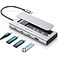 RSHTECH 5in1 USB C Hub with M2 NVMeSATA SSD Enclosure 10Gbps USB Data Ports 1A 2C and 100W Power Delivery Aluminum USBC Dock Dongle for MacBook Laptops and More