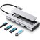 RSHTECH 5in1 USB C Hub with M2 NVMeSATA SSD Enclosure 10Gbps USB Data Ports 1A 2C and 100W Power Delivery Aluminum USBC Dock Dongle for MacBook Laptops and More