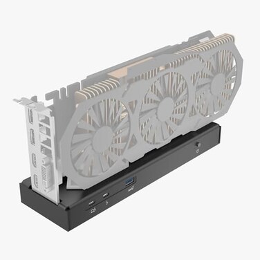 TREBLEET Mini eGPU Enclosure Compatible with Thunderbolt 34 USB4 40Gbps External GPU Dock Station Compatible with NVIDIAAMD PCIe PD 85W Charging Support Daisy Chain DCATXSFX Support