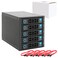 RackChoice Internal Hard Drive Enclosure 5x2535 SATASAS Hard Drive Backplane 6 Gbps HDD hotswap in 3xExternal 525 Bay Compatible with All Rack Types