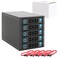 RackChoice Internal Hard Drive Enclosure 5x2535 SATASAS Hard Drive Backplane 6 Gbps HDD hotswap in 3xExternal 525 Bay Compatible with All Rack Types