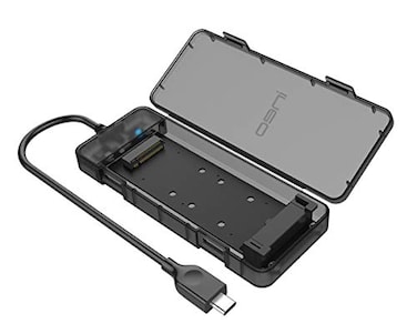 ineo Lightweight Plastic ToolFree M2 NVMe SSD Enclosure 10Gbps Type C C2575 M2 NVMe