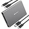 Cable Matters Premium Aluminum 10Gbps Gen 2 USB C Hard Drive Enclosure for 25 SSDHDD with USBC and USB Cables Thunderbolt 4 USB4 Thunderbolt 3 Port Compatible with MacBook Pro MacBook Air