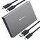 Cable Matters Premium Aluminum 10Gbps Gen 2 USB C Hard Drive Enclosure for 25 SSDHDD with USBC and USB Cables Thunderbolt 4 USB4 Thunderbolt 3 Port Compatible with MacBook Pro MacBook Air