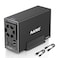 MAIWO Dual Bay Hard Drive RAID Enclosure with Cooling Fan for 2535 inch SATA SSDHDD 10Gbps USB C 31 HDD Enclosure 48TB Capacity RAID 01JBODPM Aluminum Case