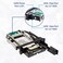 Syba SYMRA55006 525 Bay Tray Less Mobile Rack for 35 and 25 Sata III HDD with Extra 2 Port USB 30 BlackWhite