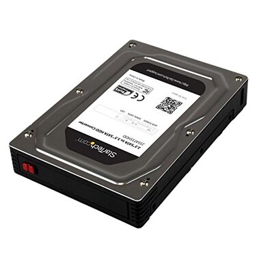 StarTech.com StarTechcom 25 to 35 SATA HDDSSD Adapter Enclosure External Hard Drive Converter with HDDSSD Height up to 125mm 25SAT35HDD Gray
