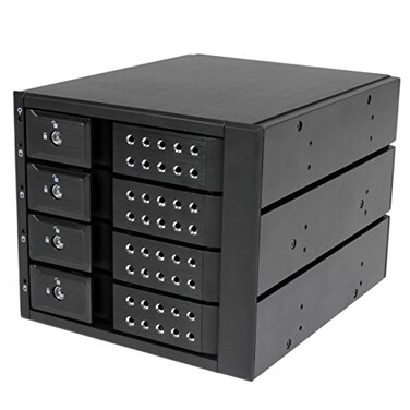 StarTech.com StarTechcom 4Bay Mobile Rack Backplane Trayless Hot Swap Mobile Rack Backplane for 35in SAS IISATA III 6 Gbps HDD HSB4SATSASBA