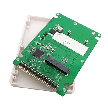 chenyang mSATA Mini SATA SSD to IDE 44Pin 25 inch Hard Disk Case Enclosure Box White for Laptop