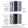 Hagibis Dual USB C Docking Station Triple Monitor LED Strip Light USBC Hub TypeC Adapter with 8K DPHDMI M2 SSD Enclosure 100W PD USB 31 1000Mbps RJ45 for MacBook Air Pro Laptop U100 Ultra