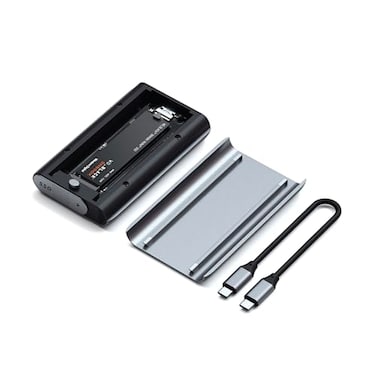 Satechi M2 Enclosure USB4 NVMe SSD Pro Enclosure 40Gbps up to 16TB Aluminum Enclosure with Silicone Pin Polycarbonate Casing USAP SSD Trim for Sizes 2280226022422230mm SSD Not Included