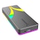 SABRENT Rocket RGB NVMe SATA M2 SSD Enclosure USB C 20Gbps ToolFree Case USB 32 Gen 2x2 Trim UASP RGB LED Compatible with 2230224222602280 Drives Aluminum Plug Play ECRGBG