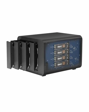 TERRAMASTER D8 Hybrid HDD NVMe Enclosure USB 32 Gen 2 10Gbps Type C 8Bay USB Storage Diskless
