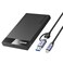 BENFEI 25 Inch SATA to USB Tool Free External Hard Drive Enclosure 6Gbps Optimized for SSD Support UASP SATA III