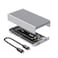 Qwiizlab Fanless 40Gbps USB4 SSD Enclosure with Aluminum Chasiss Compatible with Thunderbolt 543 Supports PCIe M2 NVMe up to 8TB Silver SSD Not Included