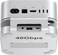 Qwiizlab 40Gbps Mac mini M4M4 Pro Stand Hub with USB4 NVMe SSD Enclosure USBC Host 3 USBA 20 35mm Audio Supports M2 PCIe up to 8TB Compatible with Thunderbolt 45