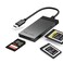 VELOGK 3in1 CFexpressXQDSD Card Reader USB C DualSlot USB 3210Gbps CFexpress Type B Card Reader Adapter compatible with AndroidWindowsMac OSLinux with Brushed Aluminum CasePortable Pouch