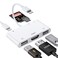 FEINODI Lightning to HDMI Adapter with USB Camera and Charging Port SD Card Reader for iPhone 6 in 1 Camera Adapter to iPhone Supports MIDI Keyboard Mouse HD TVProjectorMonitor Plug Play