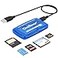 Onefavor SmartMedia Cards Reader Writer Allin1 USB Universal Multi Card Adapter Slim Hub Read Smart Media SD XD CF MMC MS Pro Duo Camera Flash Memory Cards Reader for Windows Mac Linux